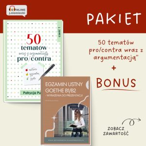 E-book "50 tematÃ³w pro/contra wraz z argumentacjÄ…" + BONUS