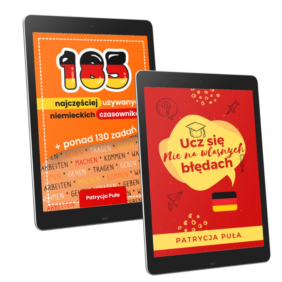 PAKIET: E-book „185 najczęściej używanych niemieckich czasowników” + E-book CZASOWNIKI